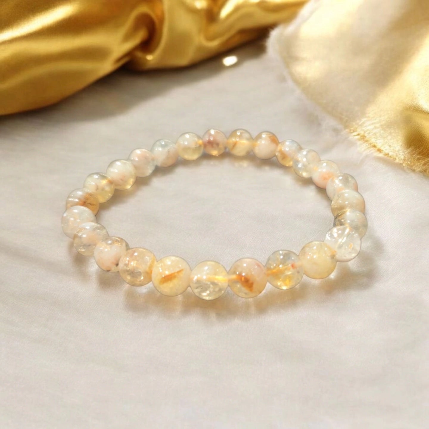 Citrine Chauffée 8mm Congo Qualité AB