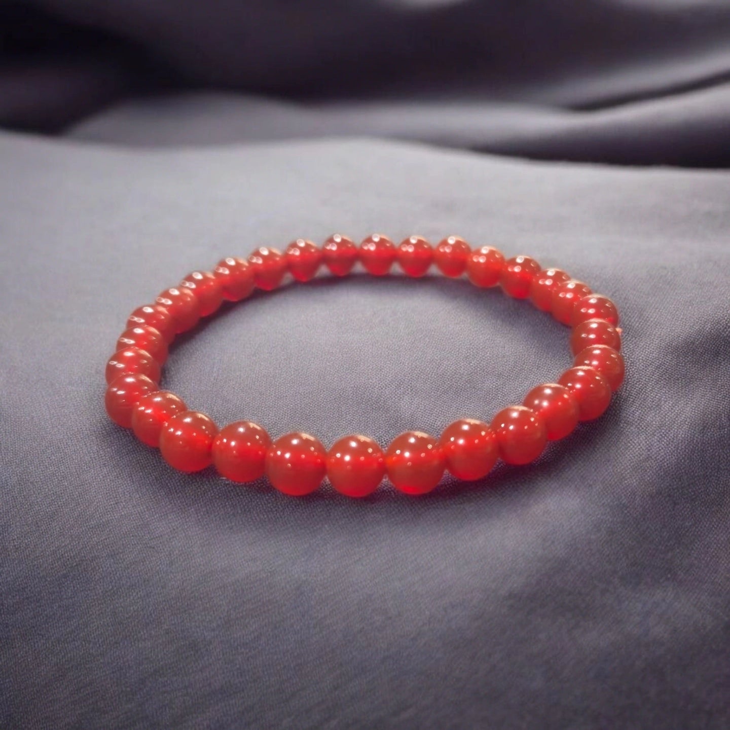 Cornaline 6mm Madagascar Qualité A