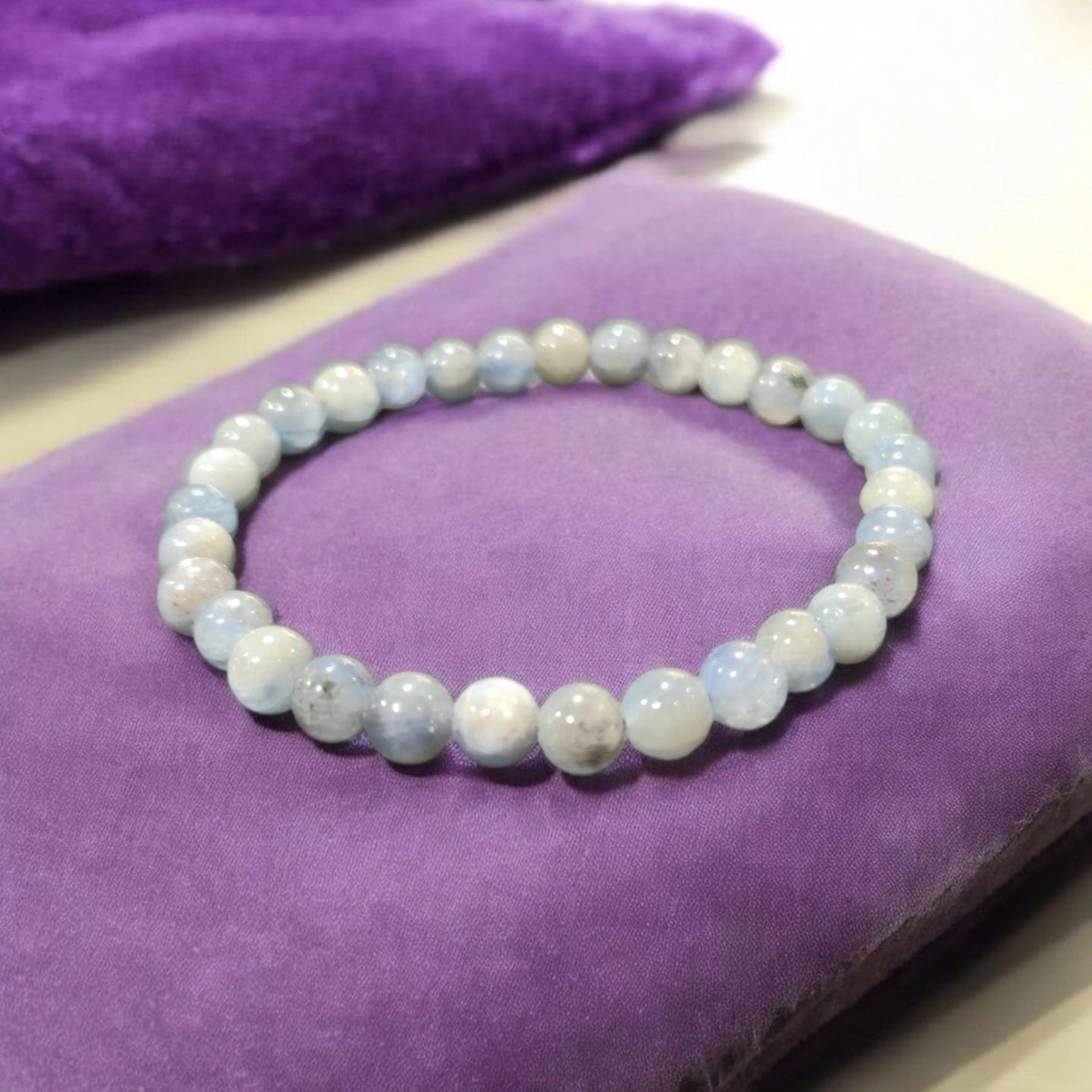 Cyanite Bleue Naturelle 6mm Canada Qualité AB