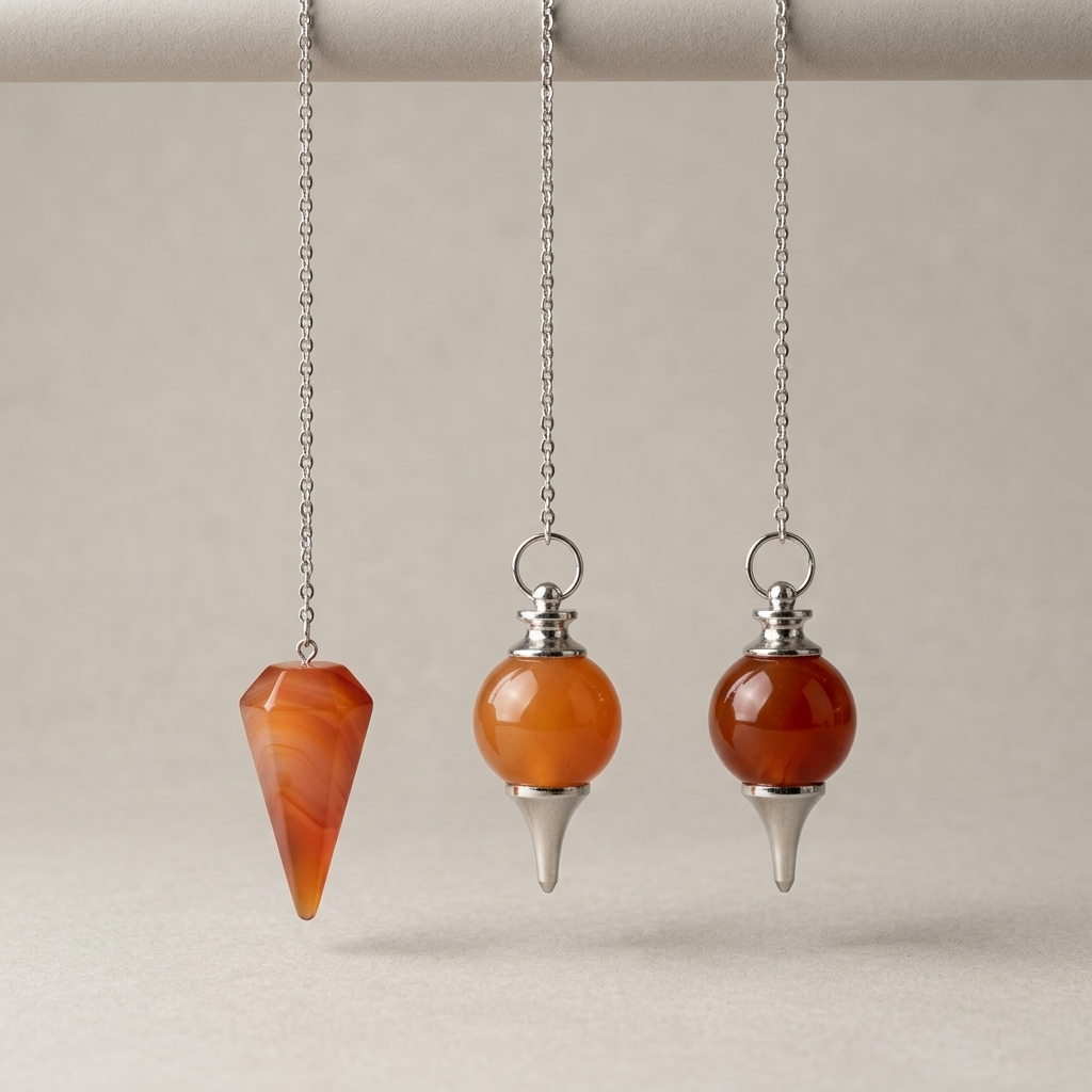 Pendule en Cornaline La Boutique du Dragon