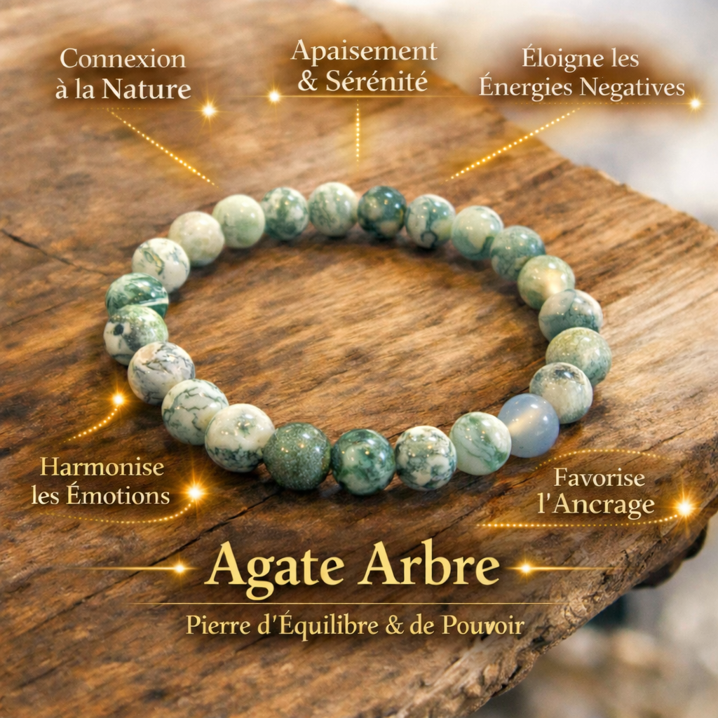 Bracelet Agate Arbre
