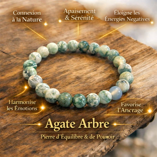 Bracelet Agate Arbre
