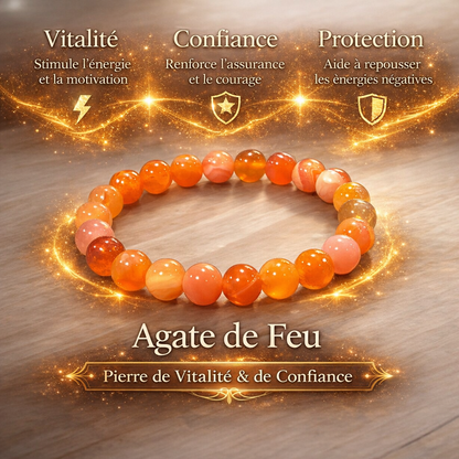 Bracelet Agate de Feu