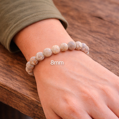 Bracelet Agate Fossile