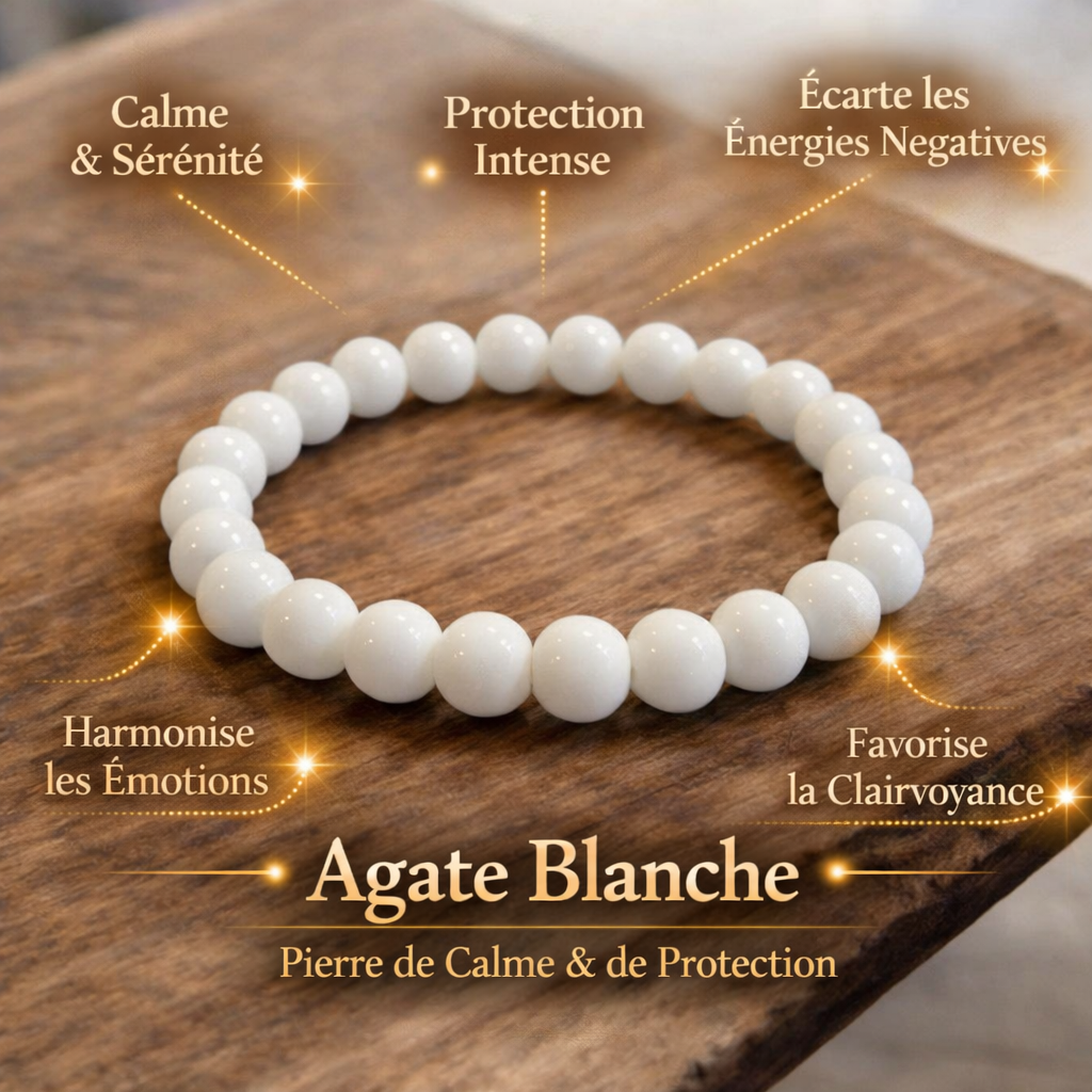 Bracelets Agate Naturelle et Teintées