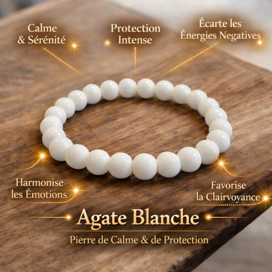 Bracelets Agate Naturelle et Teintées