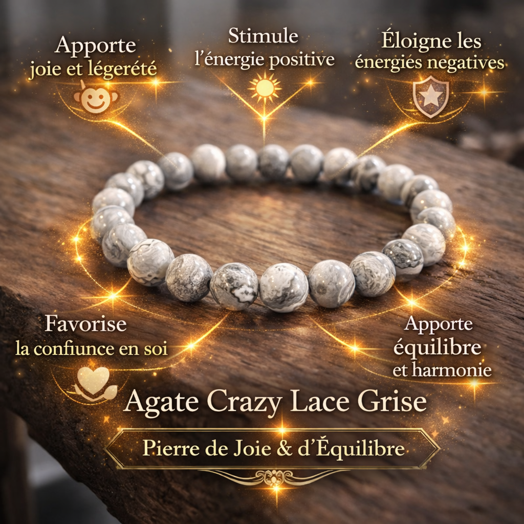 Bracelet Agate Crazy Lace