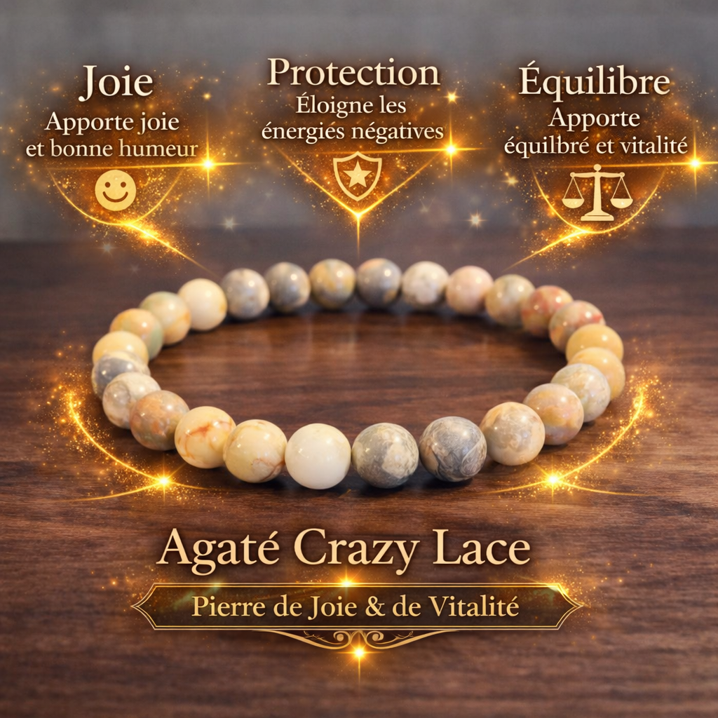 Bracelet Agate Crazy Lace