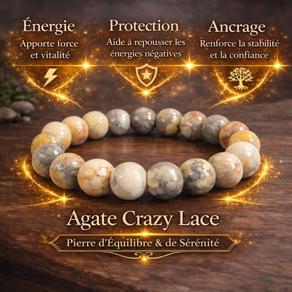 Bracelet Agate Crazy Lace