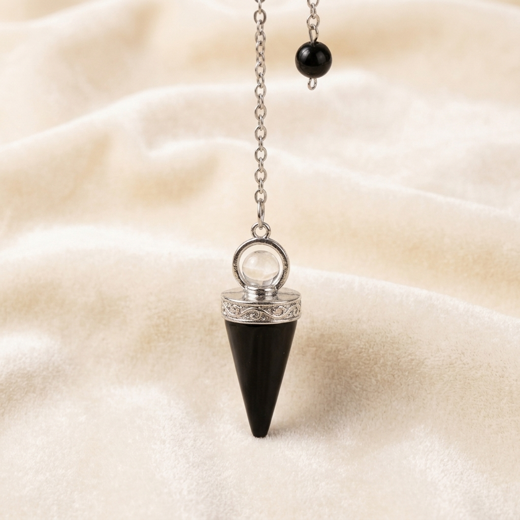 Pendule en Obsidienne Noire La Boutique du Dragon