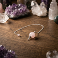 Pendule en Quartz Rose La Boutique du Dragon