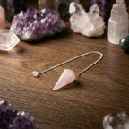 Pendule en Quartz Rose La Boutique du Dragon