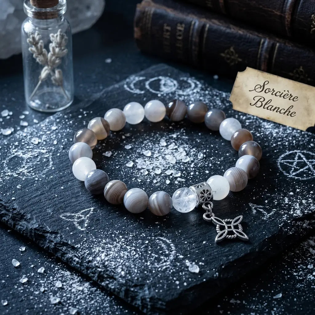Sorcière Blanche – Bracelet Création La Boutique du Dragon