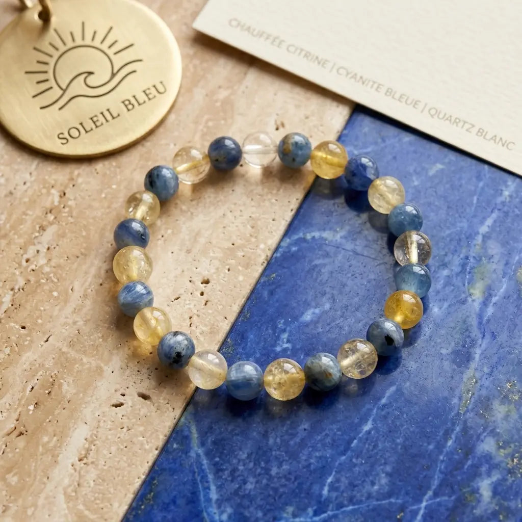 Soleil Bleu – Bracelet Création La Boutique du Dragon