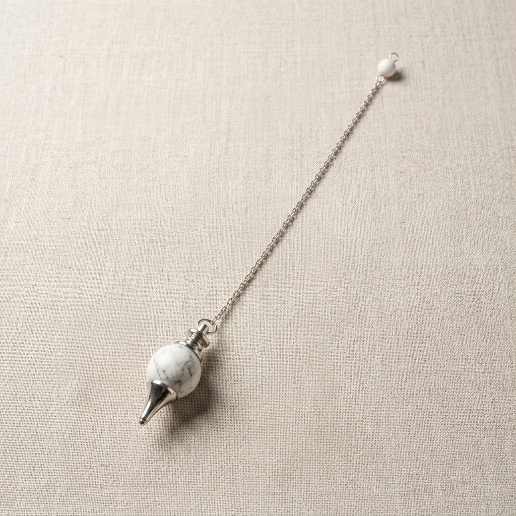 Pendule en Howlite La Boutique du Dragon