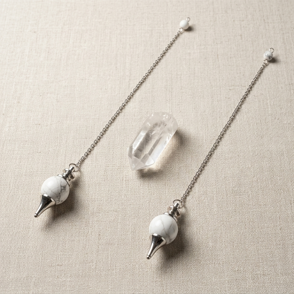 Pendule en Howlite La Boutique du Dragon