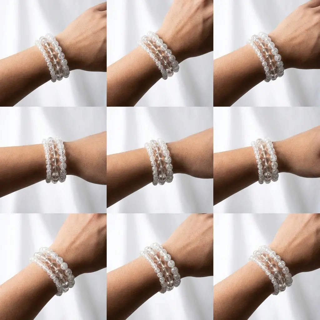 Bracelet en Cristal de roche La Boutique du Dragon