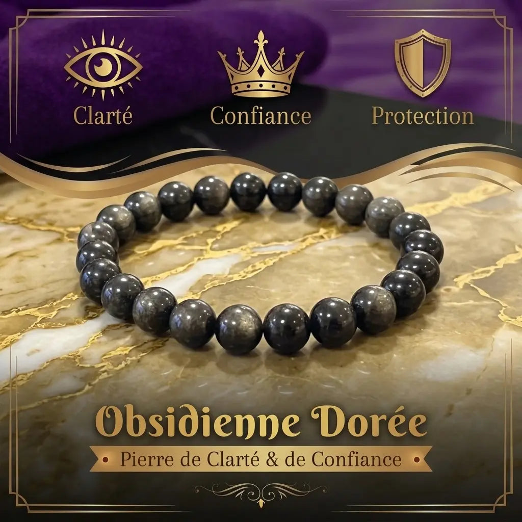 Bracelet en Obsidienne La Boutique du Dragon