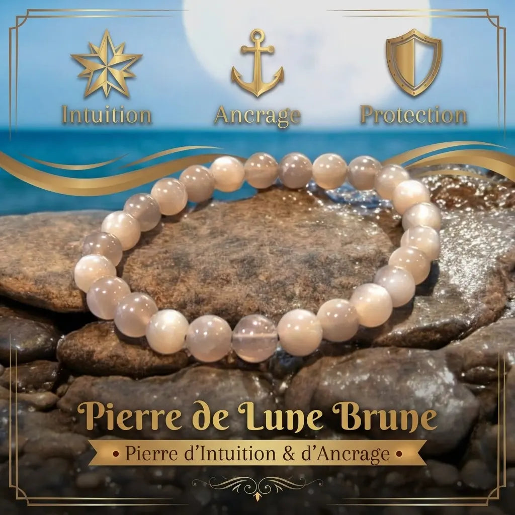 Bracelet en Pierre de Lune La Boutique du Dragon