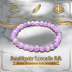 Bracelet Améthyste Lavande La Boutique du Dragon