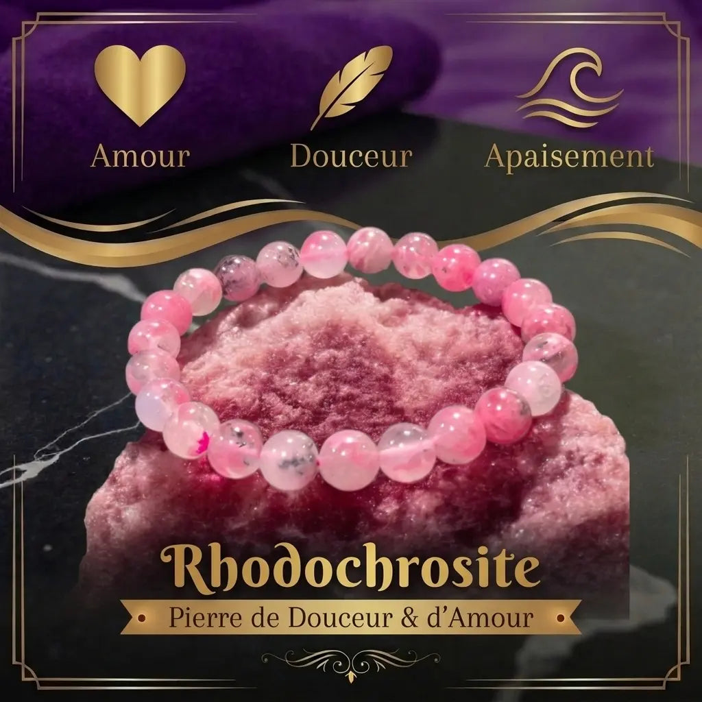 Bracelet en Rhodochrosite La Boutique du Dragon