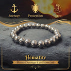 Bracelet en Hématite La Boutique du Dragon