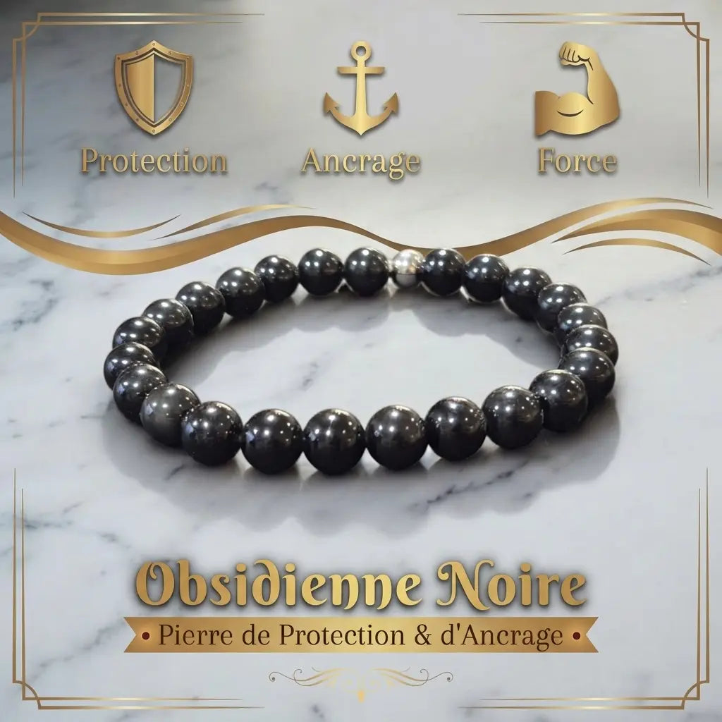 Bracelet en Obsidienne La Boutique du Dragon