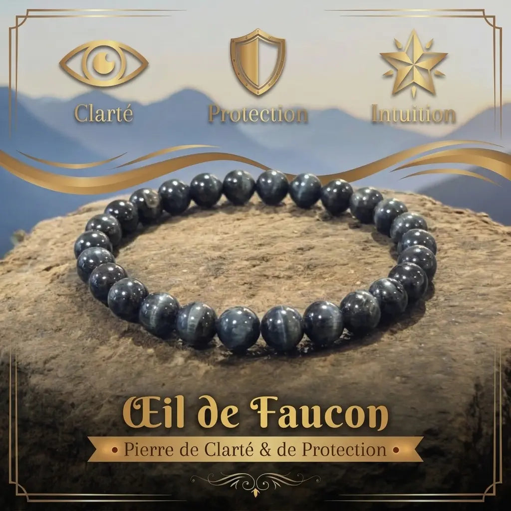 Bracelet en Œil de Faucon La Boutique du Dragon