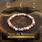 Bracelet Agate du Botswana La Boutique du Dragon