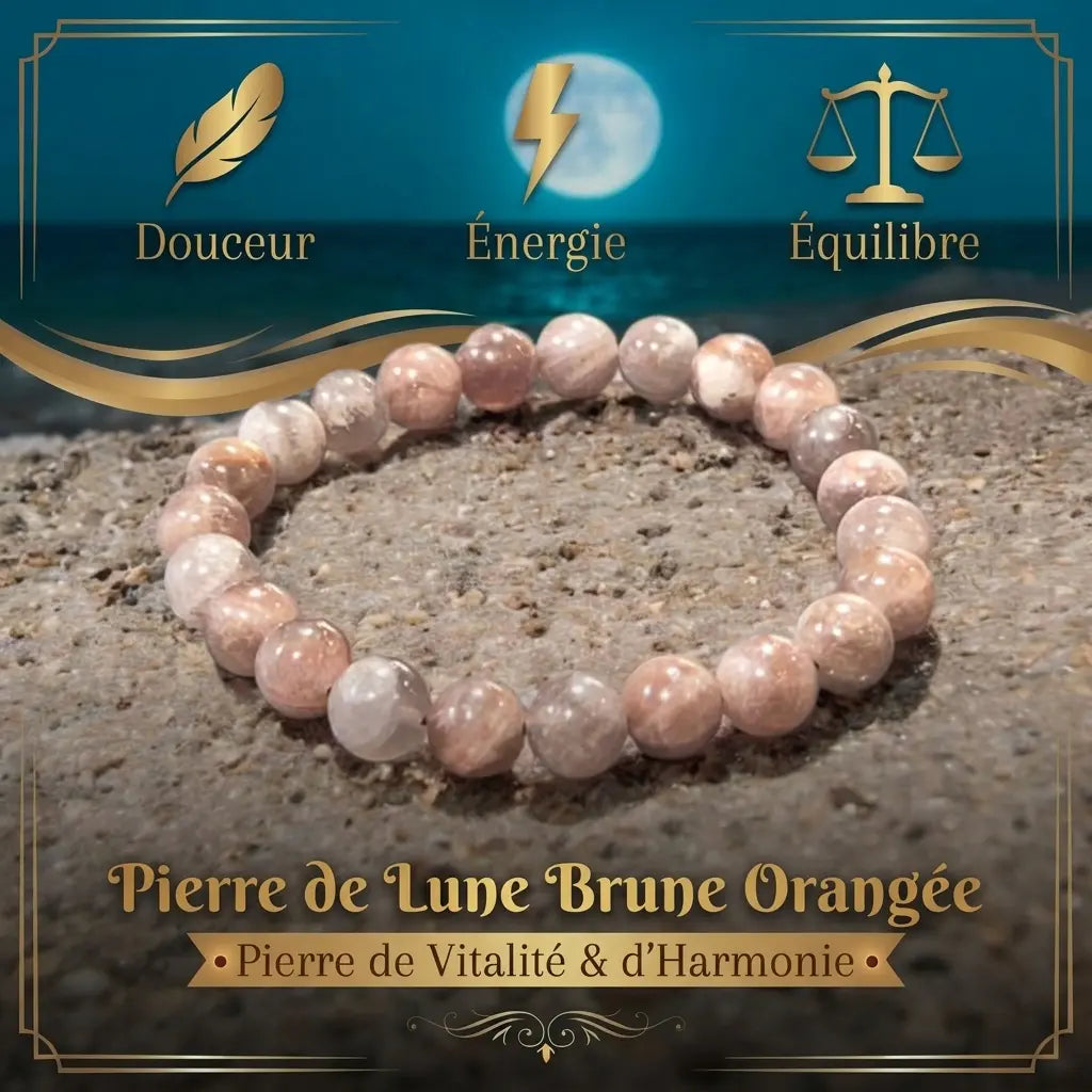 Bracelet en Pierre de Lune La Boutique du Dragon