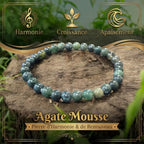 Bracelet Agate Mousse La Boutique du Dragon