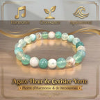 Bracelet Agate Fleur de Cerisier La Boutique du Dragon