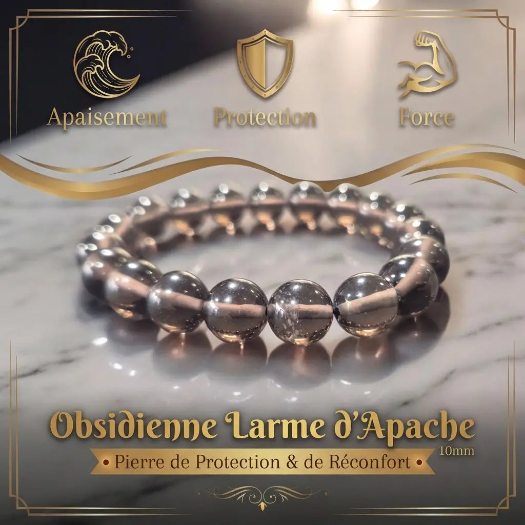 Bracelet en Obsidienne La Boutique du Dragon