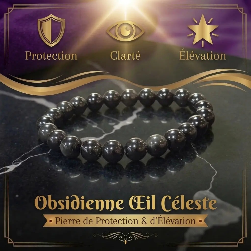 Bracelet en Obsidienne La Boutique du Dragon