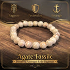 Bracelet Agate Fossile La Boutique du Dragon