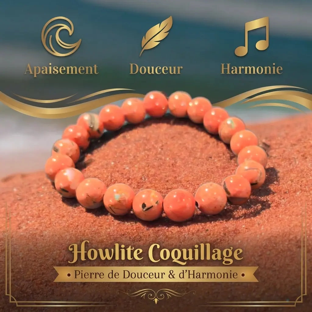 Bracelet en Howlite La Boutique du Dragon