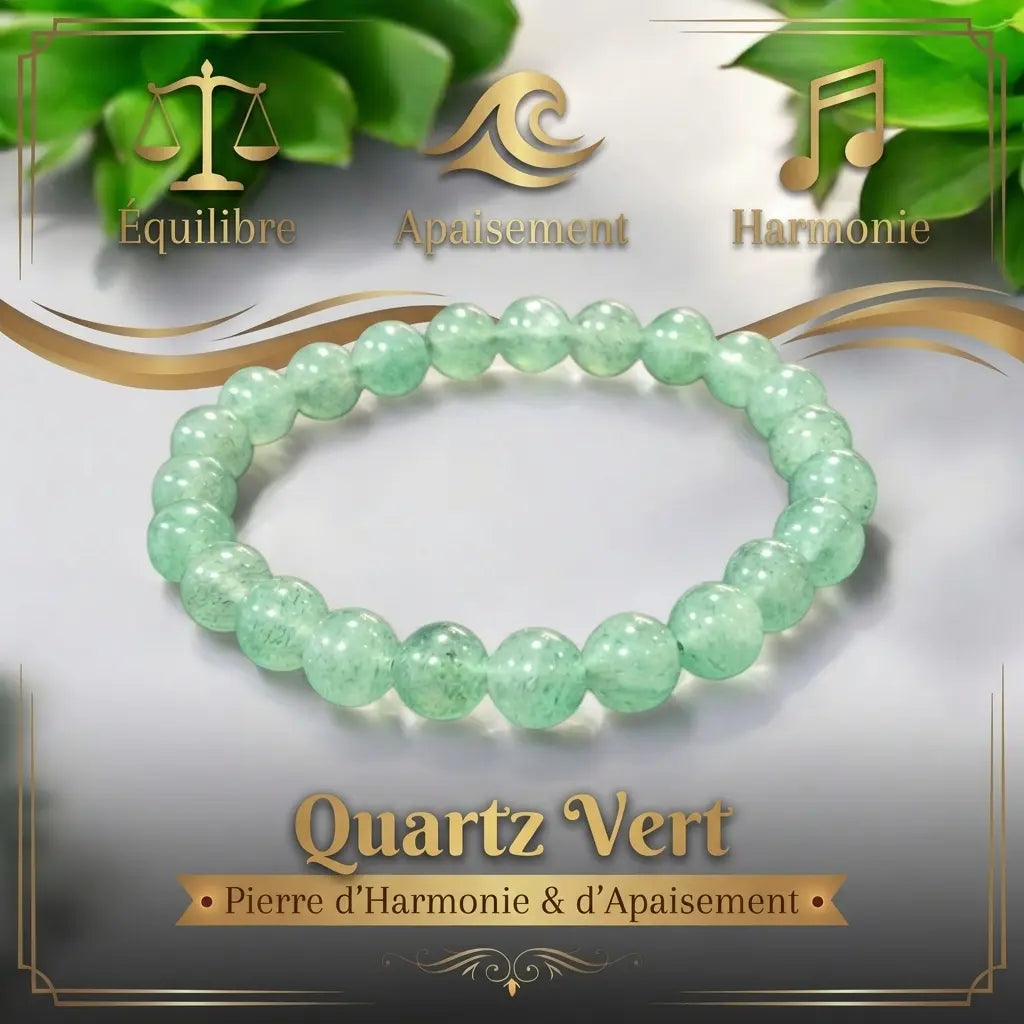Bracelet en Quartz Vert La Boutique du Dragon