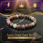 Bracelet Agate Crazy Lace La Boutique du Dragon