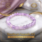 Bracelet Améthyste Lavande La Boutique du Dragon