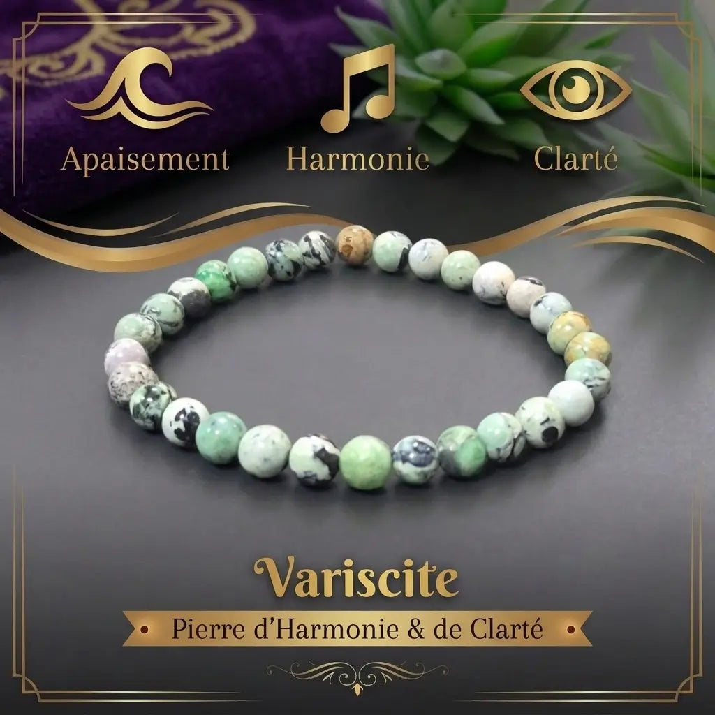 Bracelet en Variscite La Boutique du Dragon