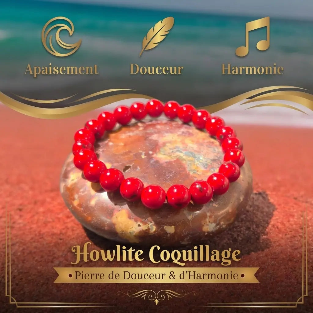 Bracelet en Howlite La Boutique du Dragon