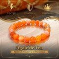 Bracelet Agate de Feu La Boutique du Dragon
