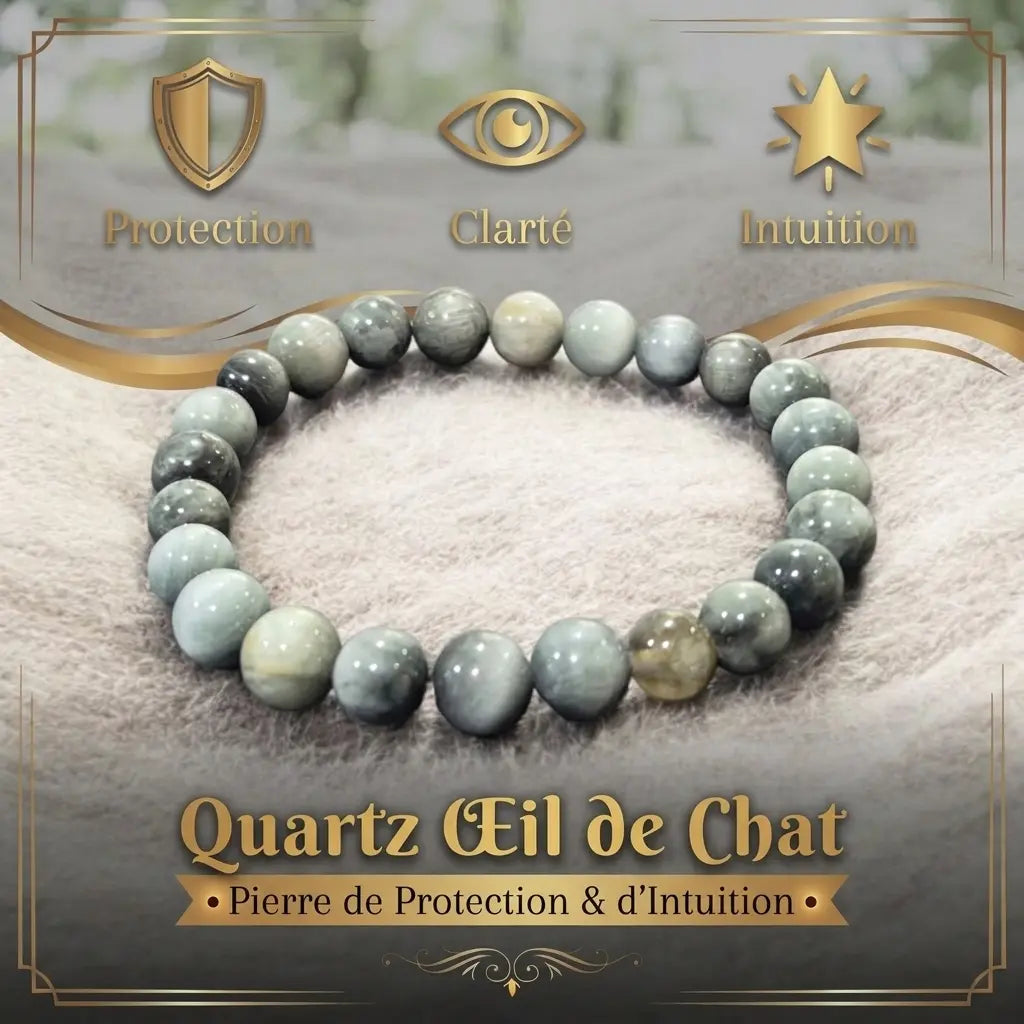 Bracelet en Quartz Œil de Chat La Boutique du Dragon