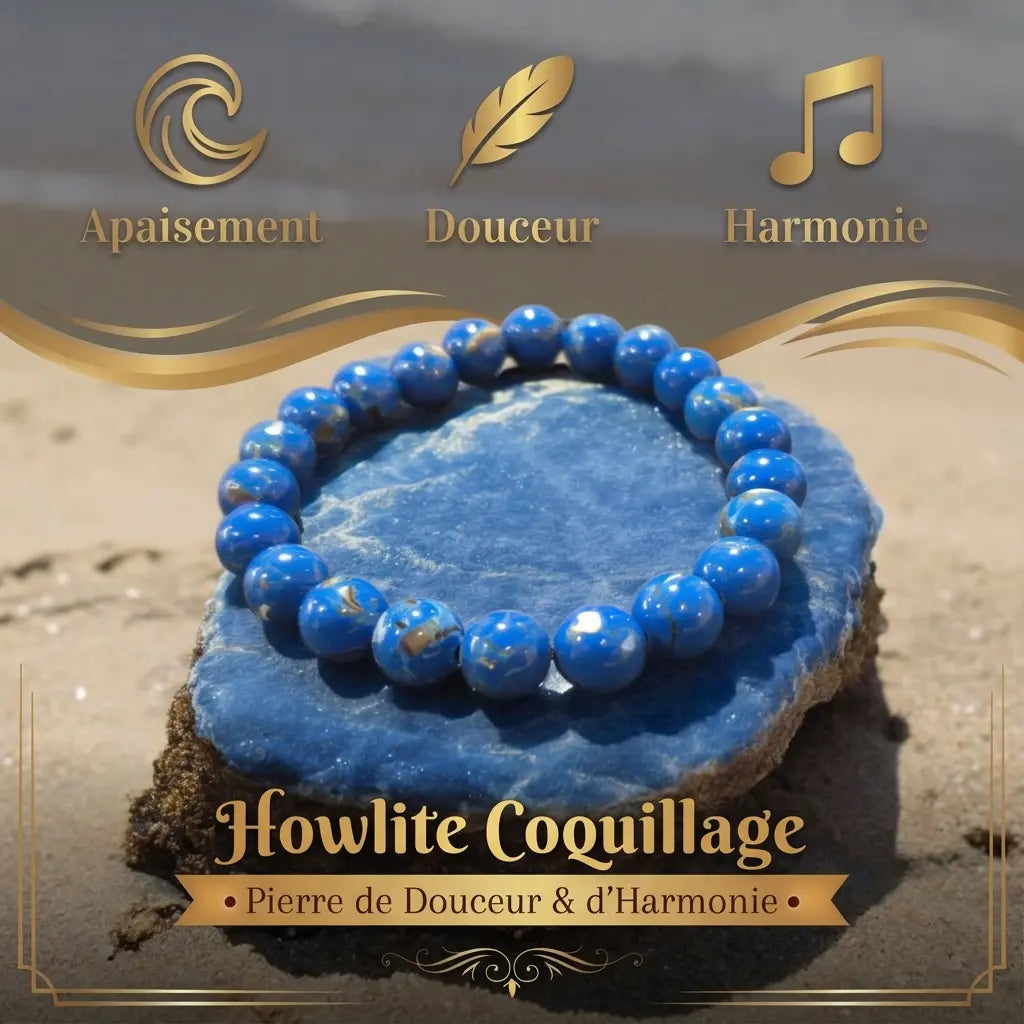 Bracelet en Howlite La Boutique du Dragon