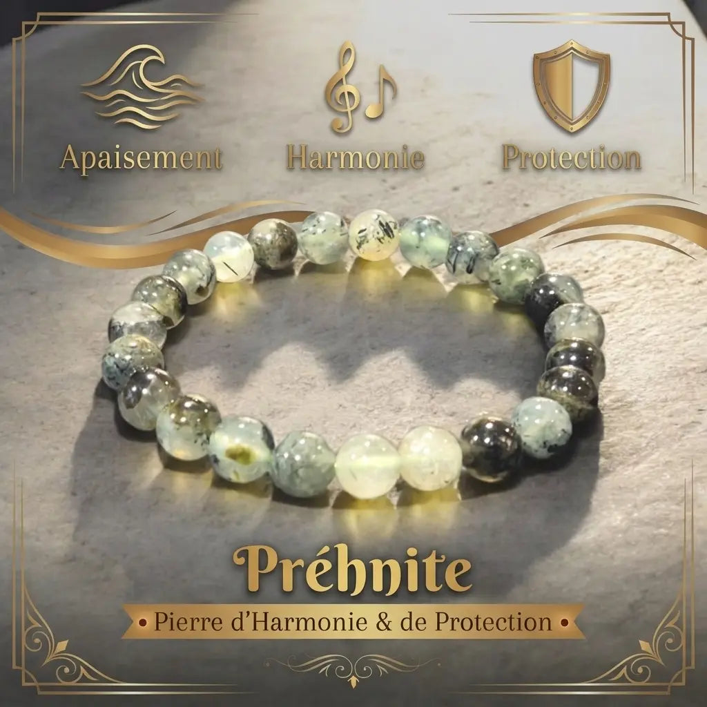Bracelet en Préhnite La Boutique du Dragon
