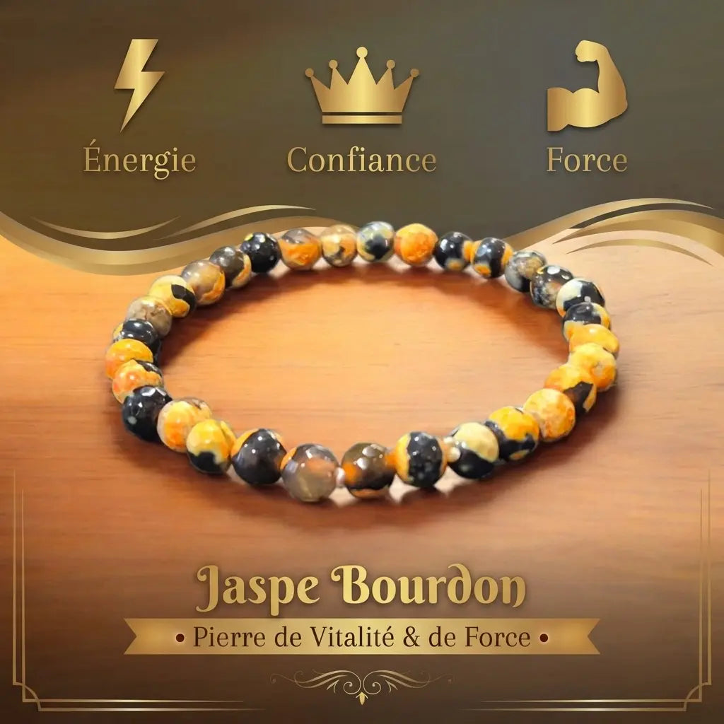 Bracelet en Jaspe Bourdon La Boutique du Dragon