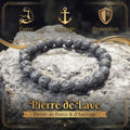 Bracelet en Pierre de Lave La Boutique du Dragon