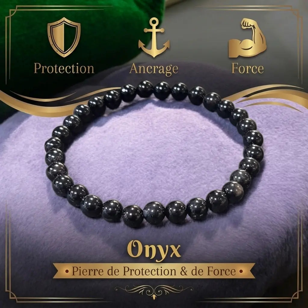 Bracelet en Onyx La Boutique du Dragon