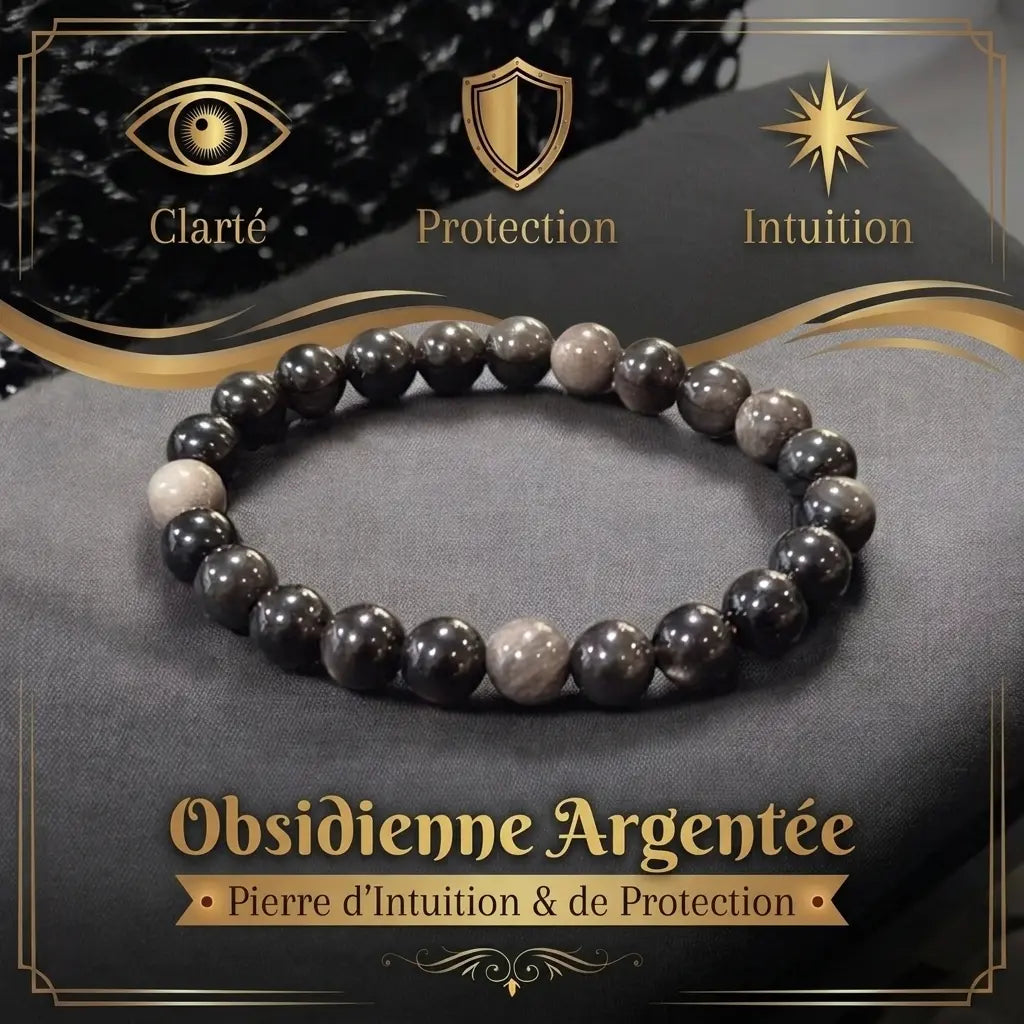 Bracelet en Obsidienne La Boutique du Dragon