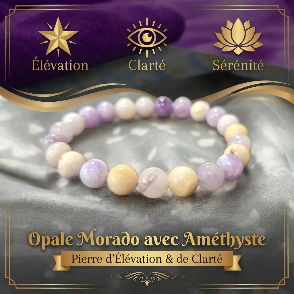 Bracelet en Opale Morado & Améthyste La Boutique du Dragon